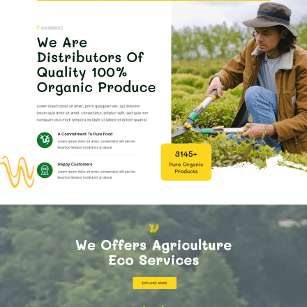 Agriculture Website Made By WordPress