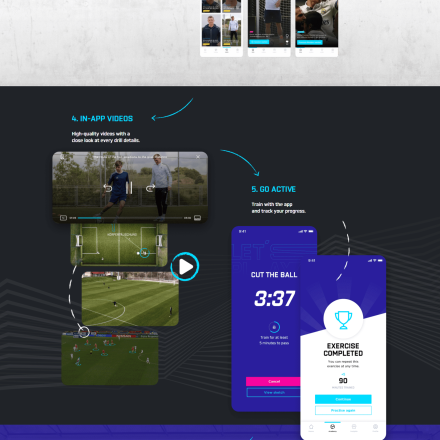 Soccer Training Website Made By WordPress